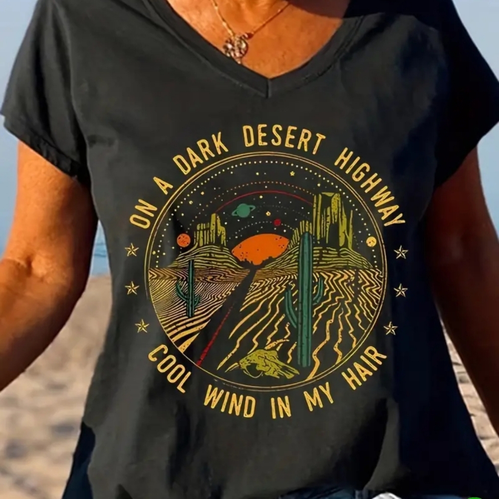 Plus-sized women's short sleeve slogan t-shirt-size 20